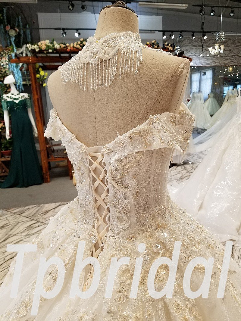 luxury wedding dress crystal 310-02