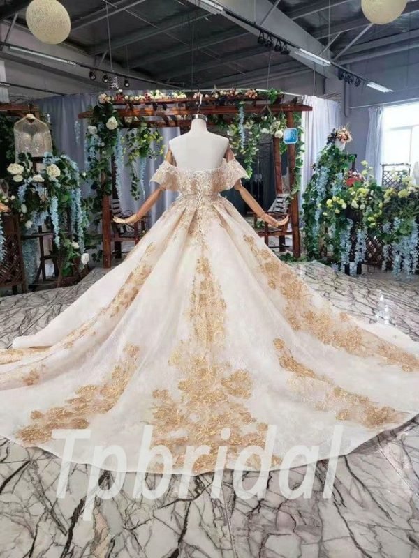 princess ball gown wedding dress 585-08
