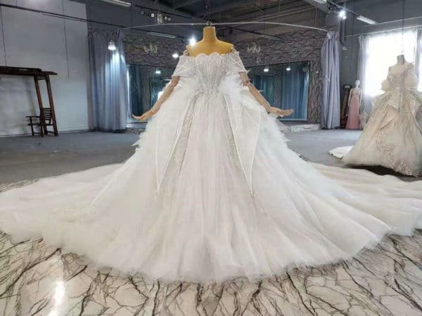 simple ball gown wedding dress 1004-006