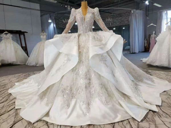 winter long sleeve wedding dresses 1014-006