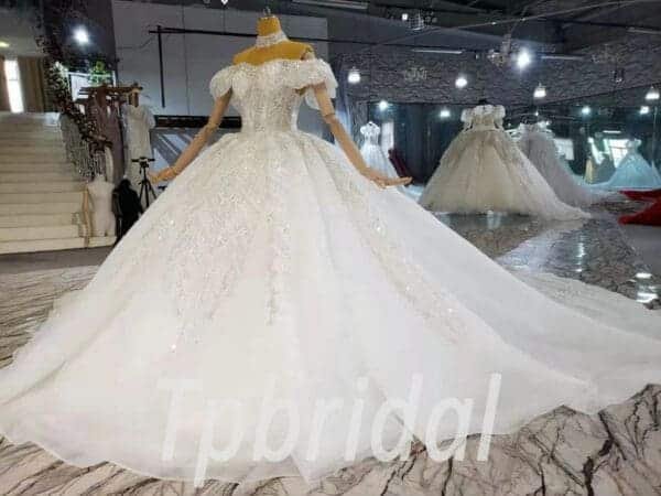 full beaded wedding dress 1023-002