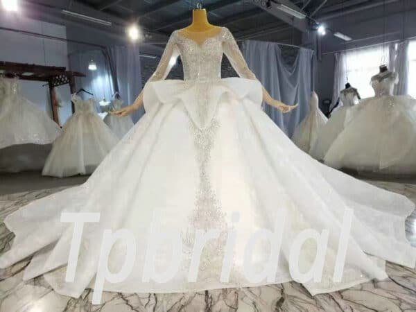 wedding dress sweetheart neckline 1022-001