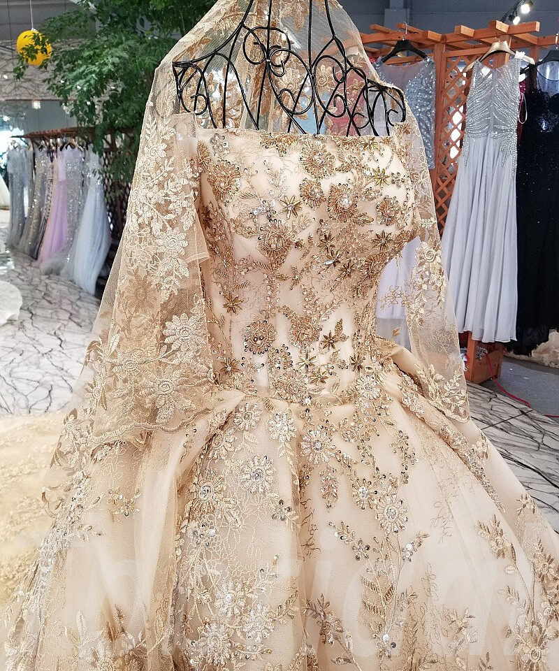 gold wedding dress-tp0036-1