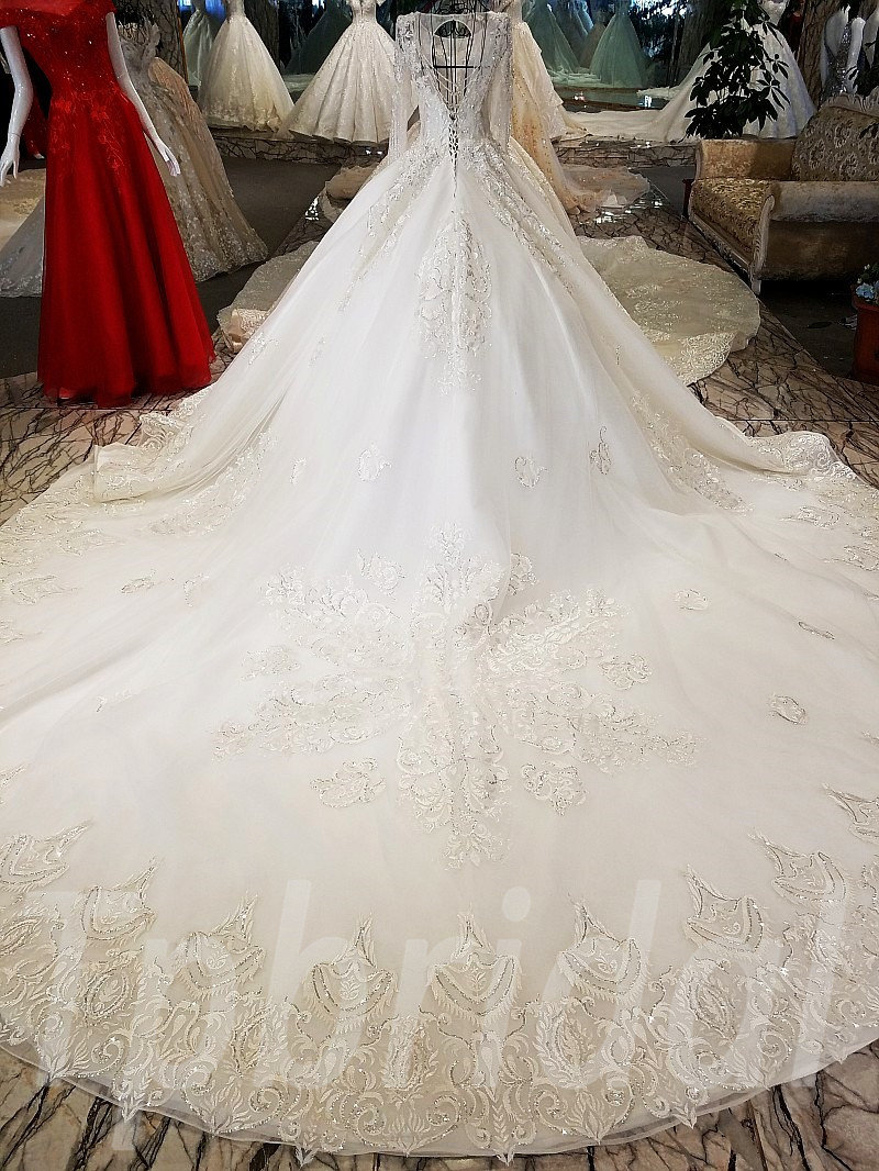 long wedding gown