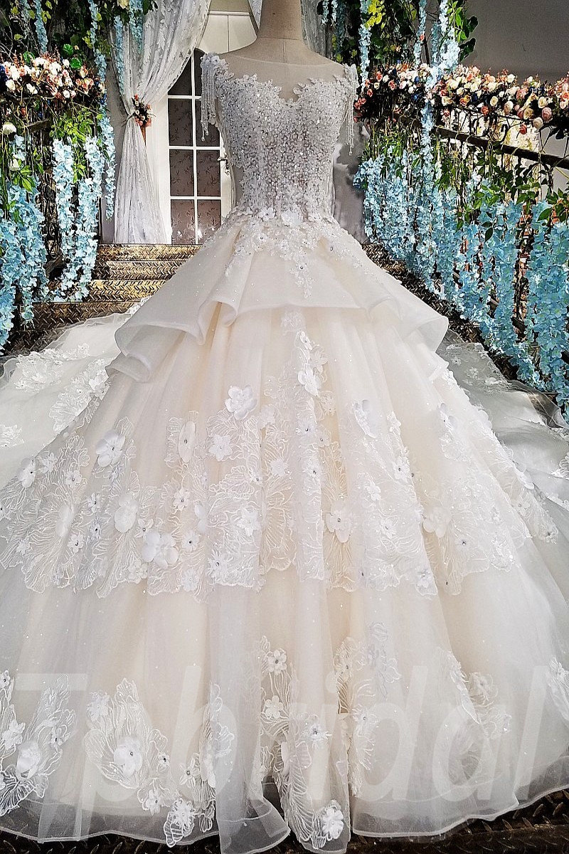 Hand Made Wedding Dress Ball Gown Bridal Gown 2018 • tpbridal