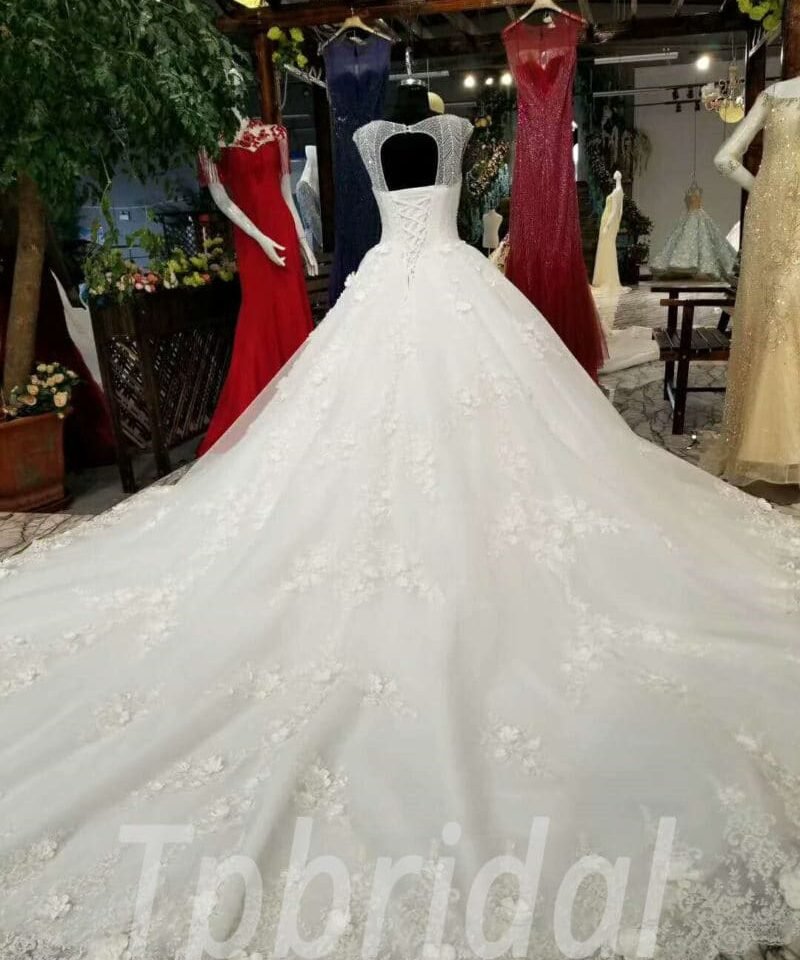 ball gown wedding dress crystal 158-06