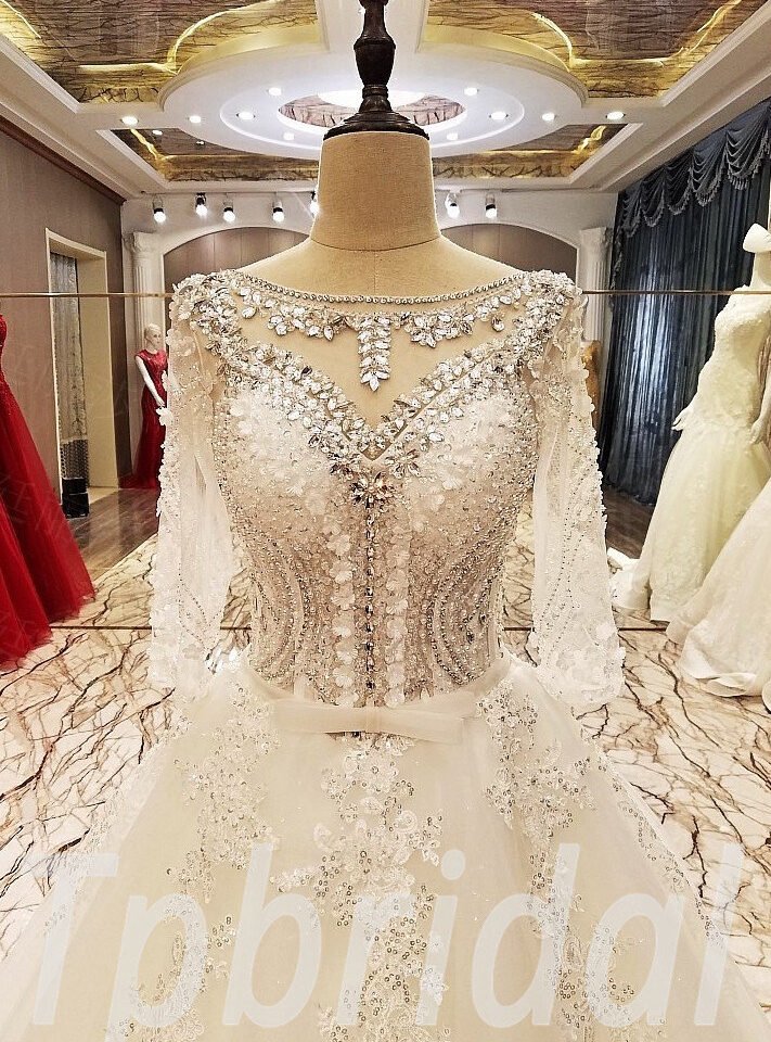 ball gown wedding dress floor length 276-01