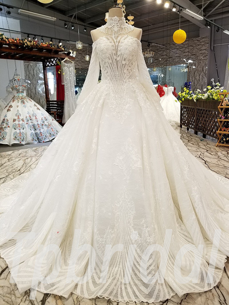 Haute Couture Wedding Dress Ball Gown Long Sleeve Online