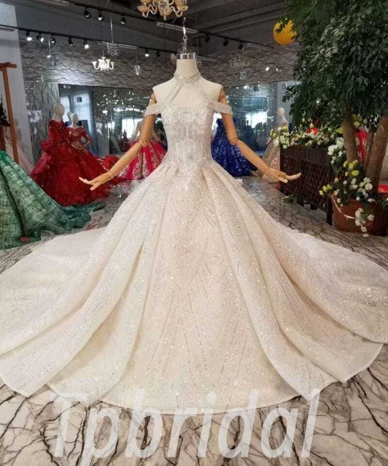 halter wedding dress-0414-03