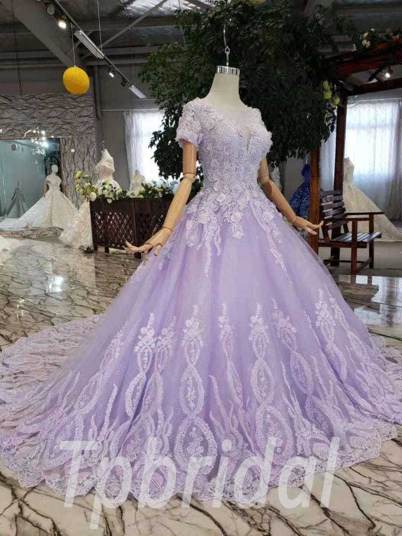 lavender and gold quinceanera dresses