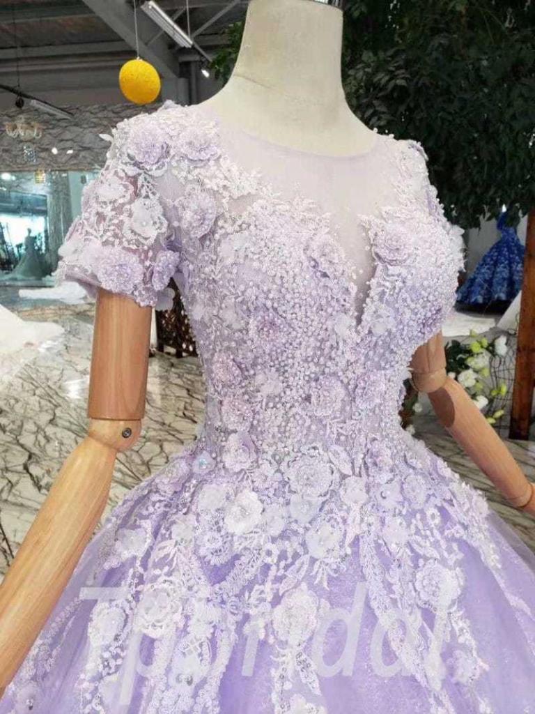 Lavender Quinceanera Dress Princess Ball Gown Prom Dress