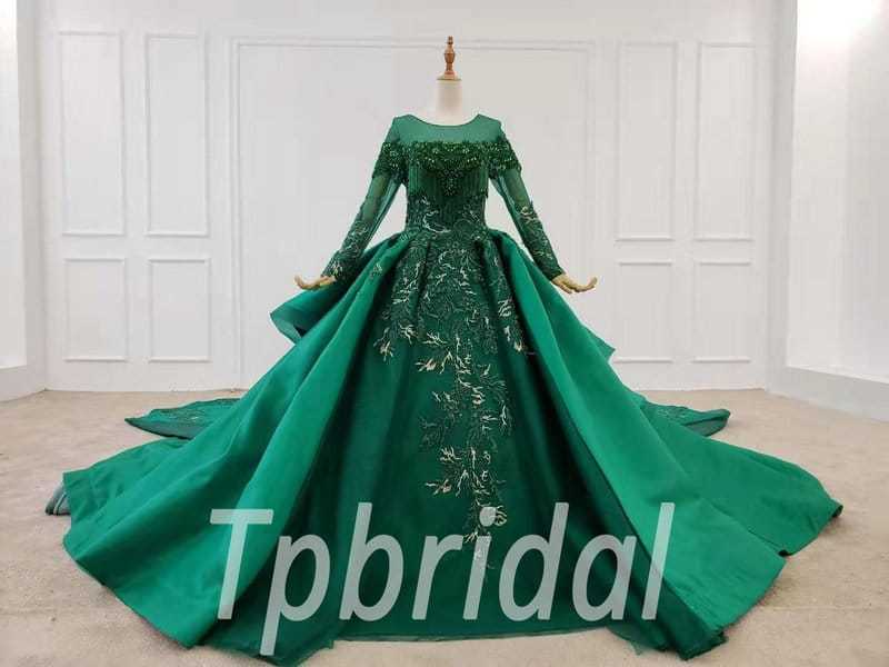 Green Poofy Prom Dresses