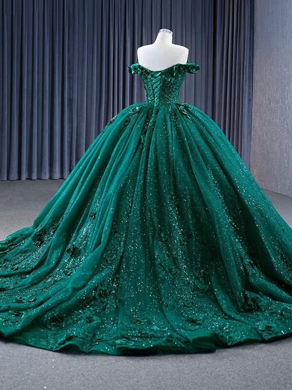 Green quinceanera dresses gorgeous hand made birthday dress for girls