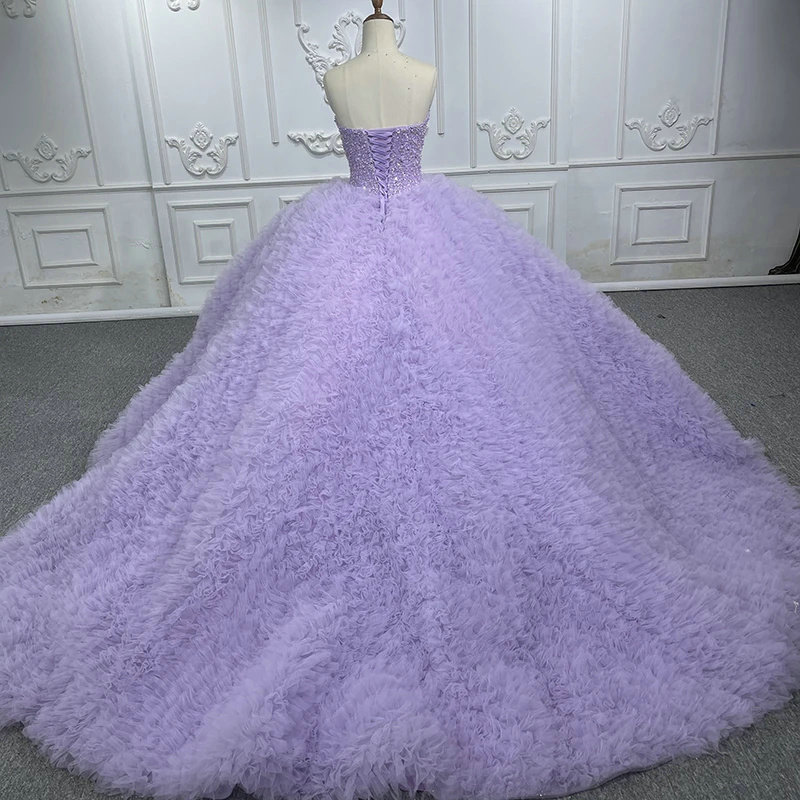 Light Purple Quinceanera Dresses Sweetheart Princess Ball Gown