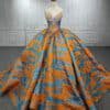 colorful wedding dress 1279-05