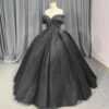 black ball gown 1409-001