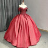 red ball gown 1410-005