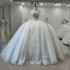 detachable sleeve wedding dress 1611-01