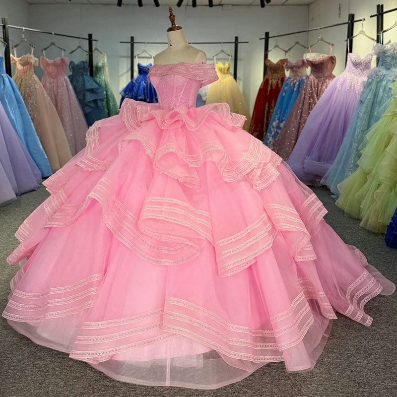 hot pink quinceanera dress 1636-04