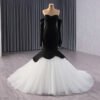 black and white prom dress 1686-06