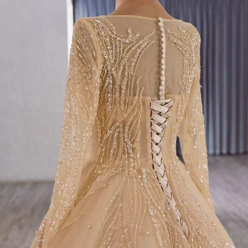 feather evening gown 1654-3