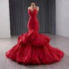 red mermaid prom dress 1655-5